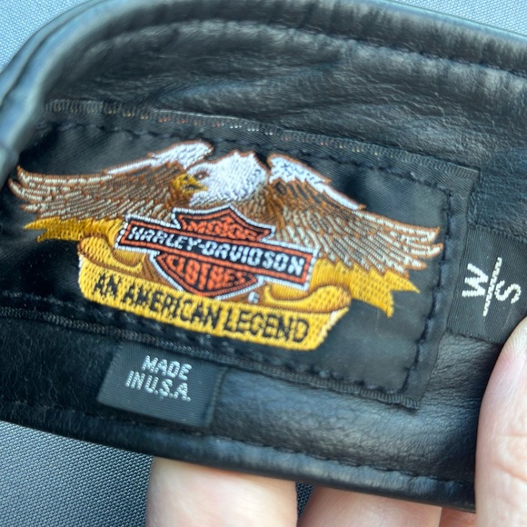 Pair Of Harley Davidson Leather Chaps Size WS - Picture 12 of 13